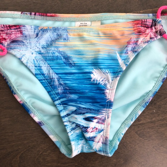 Hobie Tropical Colorful Palm Ocean Bikini Bottoms - Picture 3 of 7